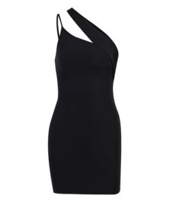 Trendy & Unique Unique Cut Out One Shoulder Bodycon Party Mini Dress - Black What's New 8 Trendy & Unique Unique Cut Out One Shoulder Bodycon Party Mini Dress - Black What's New