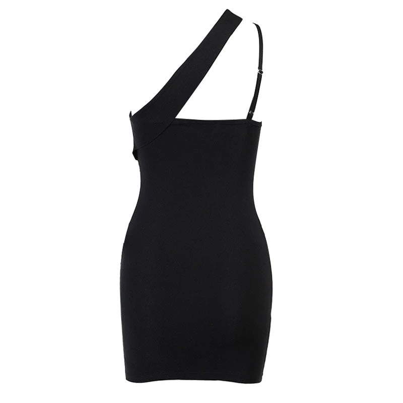 Trendy & Unique Unique Cut Out One Shoulder Bodycon Party Mini Dress - Black What's New 6 Trendy & Unique Unique Cut Out One Shoulder Bodycon Party Mini Dress - Black What's New