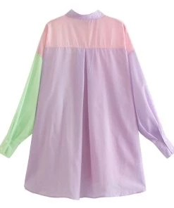 Trendy & Unique What's New Vibrant Rainbow Color Long Sleeve Button Down Shirt - Multicolor 11 Trendy & Unique What's New Vibrant Rainbow Color Long Sleeve Button Down Shirt - Multicolor