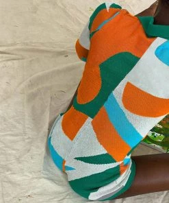 Trendy & Unique Vibrant Tie Dye Button Down Long Sleeve Knit Romper - Multicolor What's New