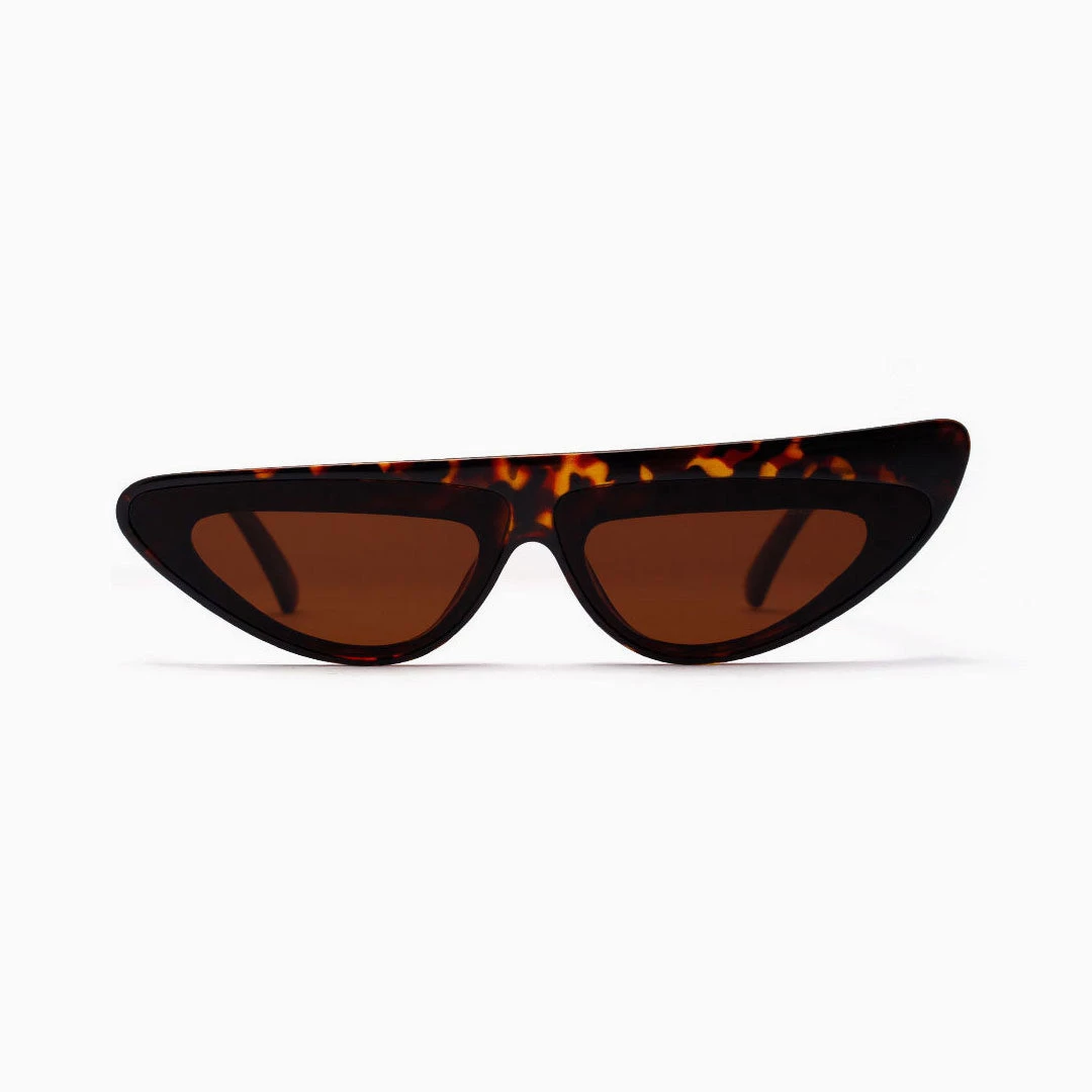 Trendy & Unique Accessories Time Fly Back '90s It Girl Cat-eye Space Sunglasses - Brown 3 Trendy & Unique Accessories Time Fly Back '90s It Girl Cat-eye Space Sunglasses - Brown