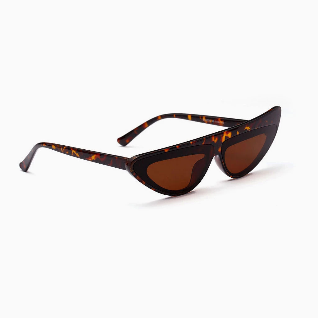 Trendy & Unique Accessories Time Fly Back '90s It Girl Cat-eye Space Sunglasses - Brown 5 Trendy & Unique Accessories Time Fly Back '90s It Girl Cat-eye Space Sunglasses - Brown