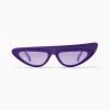 Trendy & Unique Accessories Time Fly Back '90s It Girl Cat-eye Space Sunglasses - Purple 1 Trendy & Unique Accessories Time Fly Back '90s It Girl Cat-eye Space Sunglasses - Purple