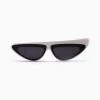 Trendy & Unique Accessories Time Fly Back '90s It Girl Cat-eye Space Sunglasses - White