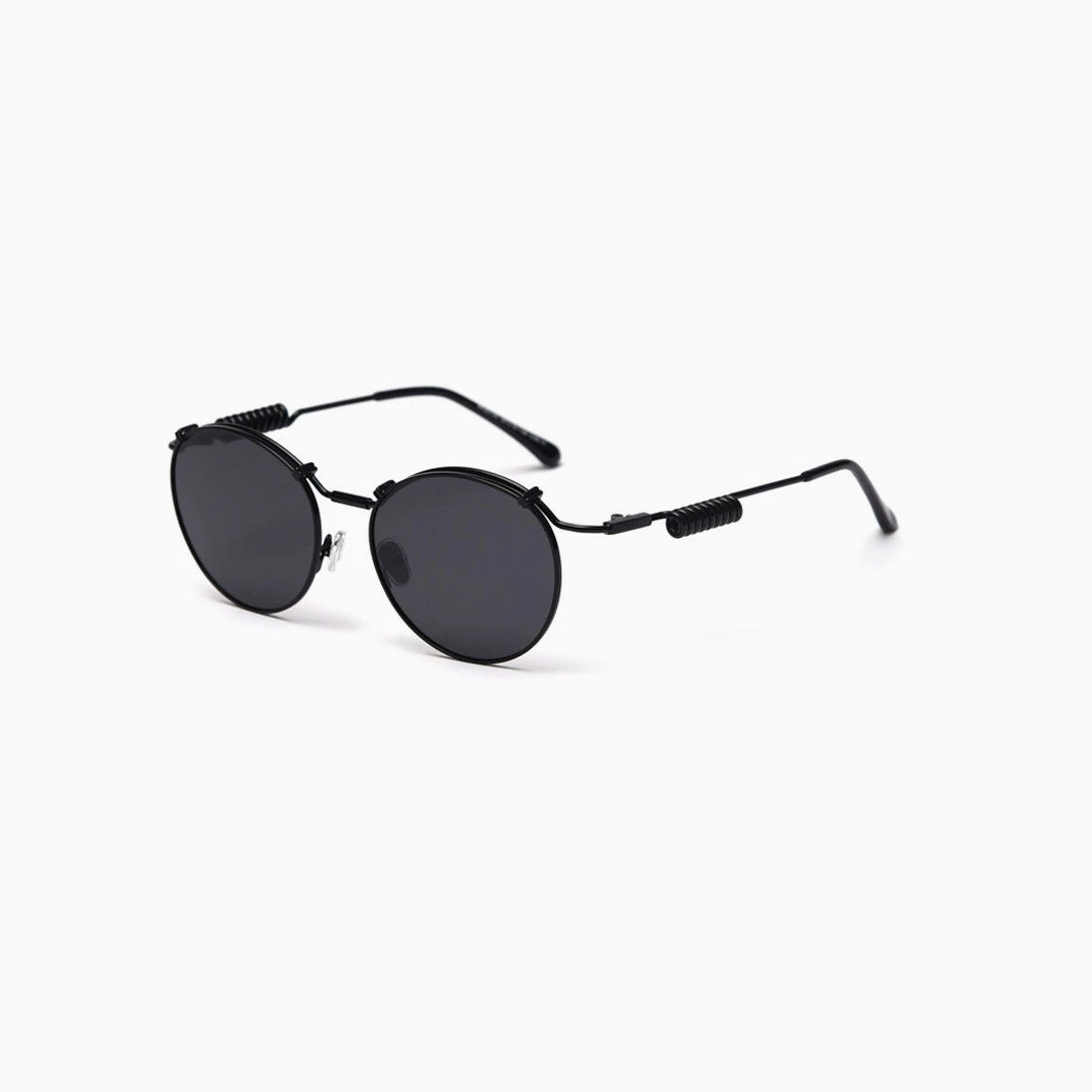 Trendy & Unique Fashion Insider Springs Colored Lens Round Frame Sunglasses - Black What's New 4 Trendy & Unique Fashion Insider Springs Colored Lens Round Frame Sunglasses - Black What's New