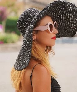 Trendy & Unique What's New Vintage Style Bold Chunky Frame Hexagon Sunglasses - Pink