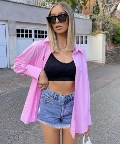Trendy & Unique What's New Vintage Style High Waist Faded Frayed Denim Shorts - Blue