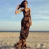 Trendy & Unique Vintage Style Firework Printed Cowl Neck Slip Maxi Dress - Black What's New 2 Trendy & Unique Vintage Style Firework Printed Cowl Neck Slip Maxi Dress - Black What's New