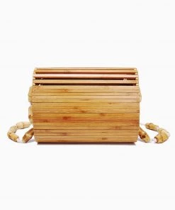 Trendy & Unique The Holiday Wooden Block Flap Crossbody Bamboo Bag - Natural 11 Trendy & Unique The Holiday Wooden Block Flap Crossbody Bamboo Bag - Natural