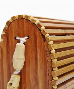 Trendy & Unique The Holiday Wooden Block Flap Crossbody Bamboo Bag - Natural 14 Trendy & Unique The Holiday Wooden Block Flap Crossbody Bamboo Bag - Natural